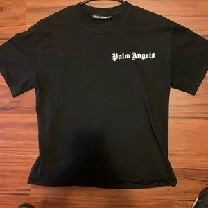 All black palm angels t shirt